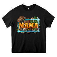 Black mama cowboy western font cactuslove mom Heavy Core Tee - LillyAllenDesigns