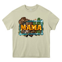Mama Cowboy Western Font Cactuslove Mom Heavy Core Tee | Teevron