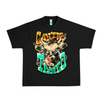 Black Can't be tamed cow Urban Heavy Tee - HowdyJamesFarm