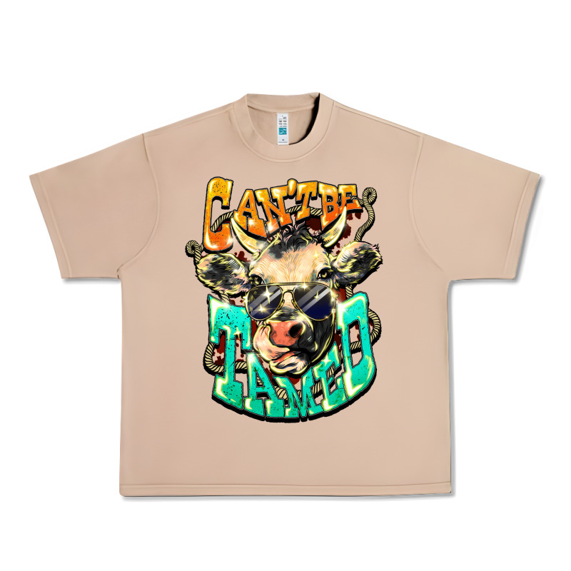 Can't Be Tamed Cow Urban Heavy Tee by HowdyJamesFarm | Teevron