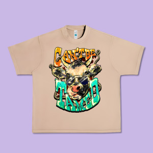 Can't Be Tamed Cow Urban Heavy Tee Designed By Howdyjamesfarm