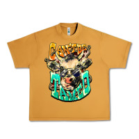 Peanut Butter Can't be tamed cow Urban Heavy Tee - HowdyJamesFarm