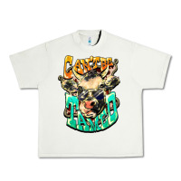 Pistachio Can't be tamed cow Urban Heavy Tee - HowdyJamesFarm