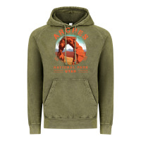 Vintage Olive Cool Arches National Park Utah Vintage Hoodie - minhPixels