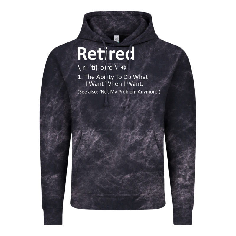 Retired Definition Not My Problem Anymore Funny Retirement Vintage Hoodie by minhPixels | Teevron