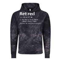Cloud Black Retired Definition Not My Problem Anymore Funny Retirement Vintage Hoodie - minhPixels