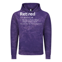 Cloud Purple Retired Definition Not My Problem Anymore Funny Retirement Vintage Hoodie - minhPixels