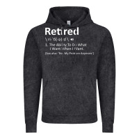 Vintage Black Retired Definition Not My Problem Anymore Funny Retirement Vintage Hoodie - minhPixels
