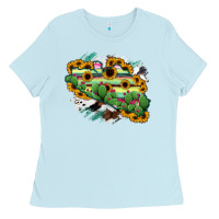 Baby Blue Guerrero Map Ladies Tee - RanaPortraitStore