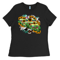 Black Guerrero Map Ladies Tee - RanaPortraitStore