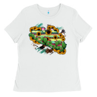 White Guerrero Map Ladies Tee - RanaPortraitStore