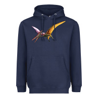 Navy dinosaur pterodactyl Heavyweight Hoodie - Artiststas