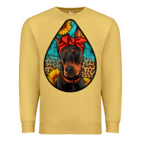Antique Gold doberman Premium Sweatshirt - Artiststas