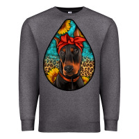 Charcoal Heather doberman Premium Sweatshirt - Artiststas