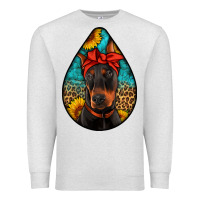 Oatmeal Heather doberman Premium Sweatshirt - Artiststas