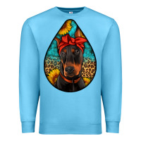 Ocean Blue doberman Premium Sweatshirt - Artiststas