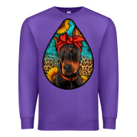 Purple doberman Premium Sweatshirt - Artiststas