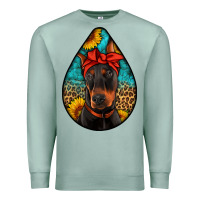 Seafoam doberman Premium Sweatshirt - Artiststas