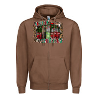 Chestnut merry christmas caravan Zipper Hoodie - CowhideDigitalArt