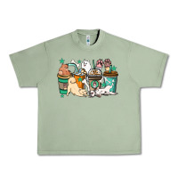 Oil Green Dog coffee cups Urban Heavy Tee - HowdyJamesFarm
