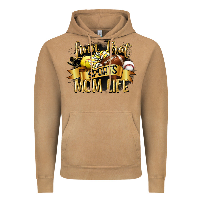 Livin That Sports Mom Life Vintage Hoodie by CowGirlArtShop | Teevron