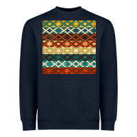 Navy native american aztec seamless pattern 1 Heavyweight Sweatshirt - BundleAndBundleShop