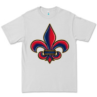 Dove Grey louisiana fleur de lis Premium Tee - BarkalooDesign