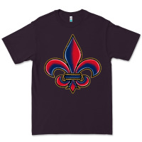 Plum louisiana fleur de lis Premium Tee - BarkalooDesign