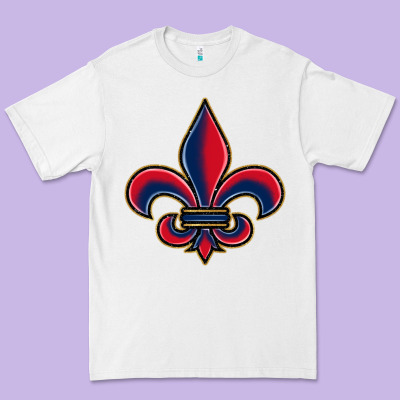 Louisiana Fleur De Lis Premium Tee Designed By Barkaloodesign