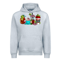 Heather Grey wine coffee cups Urban Hoodie - AdoDesignShop