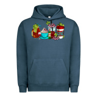 Pigment Midnight Navy wine coffee cups Urban Hoodie - AdoDesignShop