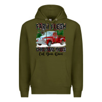 Army Green Farm Fresh Christmas Trees Cut Your Own Premium Hoodie - FaDigitalArtStudio