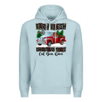 Blue Mist Farm Fresh Christmas Trees Cut Your Own Premium Hoodie - FaDigitalArtStudio