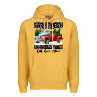 Mustard Farm Fresh Christmas Trees Cut Your Own Premium Hoodie - FaDigitalArtStudio