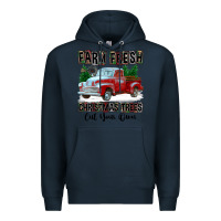 Navy Farm Fresh Christmas Trees Cut Your Own Premium Hoodie - FaDigitalArtStudio