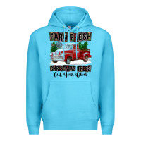 Ocean Blue Farm Fresh Christmas Trees Cut Your Own Premium Hoodie - FaDigitalArtStudio
