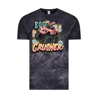 Cloud Black Egg crusher Easter truck Easter Day Vintage Tee - HowdyJamesFarm