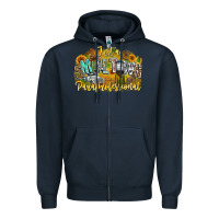Navy just small town paraprofessional Zipper Hoodie - CowhideDigitalArt
