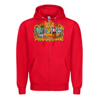 Red just small town paraprofessional Zipper Hoodie - CowhideDigitalArt