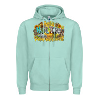 Seafoam just small town paraprofessional Zipper Hoodie - CowhideDigitalArt