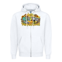 White just small town paraprofessional Zipper Hoodie - CowhideDigitalArt