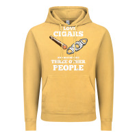 Vintage Mustard Funny Cigar Accessories Gift Set Cigar Lover Smokers Party Vintage Hoodie - minhPixels