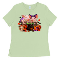 Matcha halloween pigs Ladies Tee - RanaPortraitStore