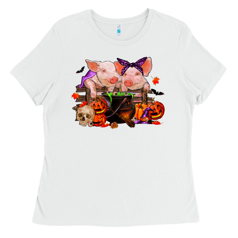Halloween Pigs Ladies Tee by RanaPortraitStore | Teevron