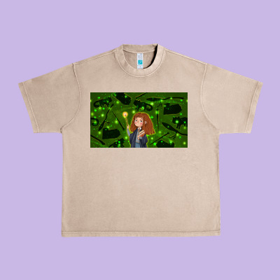 Wizard Girl And Cat Urban Heavy Tee Designed By Tumblerdesignbyshophia