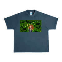 Midnight Navy wizard girl and cat Urban Heavy Tee - TumblerDesignByShophia