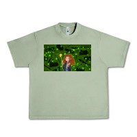 Oil Green wizard girl and cat Urban Heavy Tee - TumblerDesignByShophia