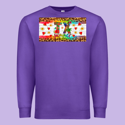 Texas Summer License Plate Premium Sweatshirt Designed By Artiststas