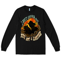 Black I don't smoke but he's got a lighter Long Sleeve Tee - HowdyJamesFarm