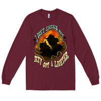 Burgundy I don't smoke but he's got a lighter Long Sleeve Tee - HowdyJamesFarm
